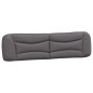 vidaXL Cabecero de cama acolchado cuero sintético gris 200 cm vidaXL Cabecero de cama acolchado cuero sintético gris 200 cm