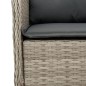 vidaXL Set comedor de jardín 5 pzas cojines ratán sintético gris claro vidaXL Set comedor de jardín 5 pzas cojines ratán sintético gris claro