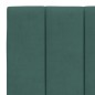vidaXL Cabecero de cama acolchado terciopelo verde oscuro 120 cm vidaXL Cabecero de cama acolchado terciopelo verde oscuro 120 cm