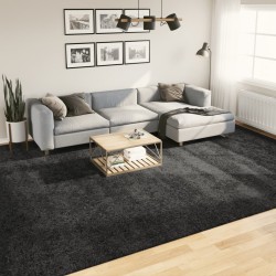 vidaXL Alfombra de pelo largo moderna gris antracita 300x400 cm