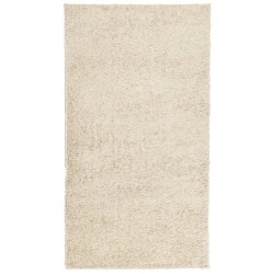 vidaXL Alfombra de pelo largo moderna dorado 60x110 cm