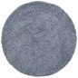 vidaXL Alfombra de pelo largo moderna azul Ø 80 cm vidaXL Alfombra de pelo largo moderna azul Ø 80 cm