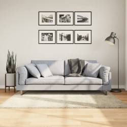 vidaXL Alfombra de pelo largo moderna dorado 120x170 cm