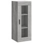 vidaXL Aparador alto madera contrachapada gris Sonoma 34,5x34x180 cm vidaXL Aparador alto madera contrachapada gris Sonoma 34,5x34x180 cm