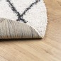 vidaXL Alfombra de pelo largo moderna crema y negro Ø 160 cm vidaXL Alfombra de pelo largo moderna crema y negro Ø 160 cm