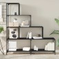 vidaXL Librería con 4 peldaños madera ingeniería negro 139x33,5x149 cm vidaXL Librería con 4 peldaños madera ingeniería negro 139x33,5x149 cm
