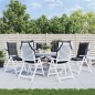 vidaXL Cojines de silla respaldo alto 6 uds tela Oxford gris antracita vidaXL Cojines de silla respaldo alto 6 uds tela Oxford gris antracita