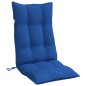 vidaXL Cojines de silla con respaldo alto 4 uds tela Oxford azul klein vidaXL Cojines de silla con respaldo alto 4 uds tela Oxford azul klein