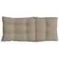 vidaXL Cojines de silla con respaldo alto 4 uds tela Oxford gris taupe vidaXL Cojines de silla con respaldo alto 4 uds tela Oxford gris taupe