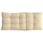 vidaXL Cojines de silla con respaldo alto 4 uds tela Oxford beige vidaXL Cojines de silla con respaldo alto 4 uds tela Oxford beige