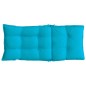 vidaXL Cojines para silla con respaldo alto 2 uds tela Oxford turquesa vidaXL Cojines para silla con respaldo alto 2 uds tela Oxford turquesa