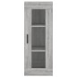 vidaXL Aparador alto madera contrachapada gris Sonoma 34,5x34x180 cm vidaXL Aparador alto madera contrachapada gris Sonoma 34,5x34x180 cm