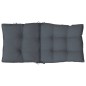 vidaXL Cojines de silla respaldo bajo 2 uds tela Oxford gris antracita vidaXL Cojines de silla respaldo bajo 2 uds tela Oxford gris antracita