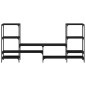 vidaXL Mueble para TV madera de ingeniería negro 206,5x28,5x95 cm vidaXL Mueble para TV madera de ingeniería negro 206,5x28,5x95 cm