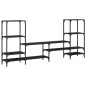vidaXL Mueble para TV madera de ingeniería negro 206,5x28,5x95 cm vidaXL Mueble para TV madera de ingeniería negro 206,5x28,5x95 cm