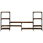 vidaXL Mueble de TV madera ingeniería roble ahumado 206,5x28,5x95 cm vidaXL Mueble de TV madera ingeniería roble ahumado 206,5x28,5x95 cm