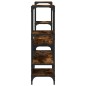 vidaXL Mueble de TV madera ingeniería roble ahumado 206,5x28,5x95 cm vidaXL Mueble de TV madera ingeniería roble ahumado 206,5x28,5x95 cm