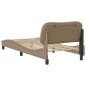 vidaXL Estructura de cama cabecero cuero sintético capuchino 80x200cm vidaXL Estructura de cama cabecero cuero sintético capuchino 80x200cm
