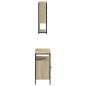 vidaXL Set de muebles de baño 2 pzas madera contrachapada roble Sonoma vidaXL Set de muebles de baño 2 pzas madera contrachapada roble Sonoma