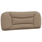 vidaXL Estructura de cama cabecero cuero sintético capuchino 100x200cm vidaXL Estructura de cama cabecero cuero sintético capuchino 100x200cm