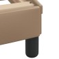 vidaXL Estructura de cama cabecero cuero sintético capuchino 100x200cm vidaXL Estructura de cama cabecero cuero sintético capuchino 100x200cm