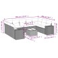 vidaXL Set de sofás de jardín 10 pzas cojines ratán sintético negro vidaXL Set de sofás de jardín 10 pzas cojines ratán sintético negro