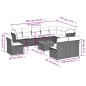 vidaXL Set de sofás de jardín 11 pzas y cojines ratán sintético negro vidaXL Set de sofás de jardín 11 pzas y cojines ratán sintético negro