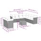 vidaXL Set de sofás de jardín 11pzas con cojines ratán sintético beige vidaXL Set de sofás de jardín 11pzas con cojines ratán sintético beige