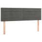 vidaXL Cama box spring colchón y LED terciopelo gris oscuro 140x200 cm vidaXL Cama box spring colchón y LED terciopelo gris oscuro 140x200 cm