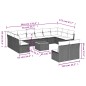 vidaXL Set sofás de jardín con cojines 13 pzas ratán sintético beige vidaXL Set sofás de jardín con cojines 13 pzas ratán sintético beige