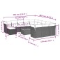 vidaXL Set de sofás de jardín y cojines 13 pzas ratán sintético negro vidaXL Set de sofás de jardín y cojines 13 pzas ratán sintético negro