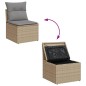 vidaXL Juego de sofás jardín con cojines beige mezcla 8 pzas ratán PE vidaXL Juego de sofás jardín con cojines beige mezcla 8 pzas ratán PE