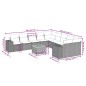 vidaXL Set de sofás de jardín 11 pzas y cojines ratán sintético negro vidaXL Set de sofás de jardín 11 pzas y cojines ratán sintético negro