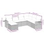 vidaXL Set de comedor de jardín 7 pzas y cojines ratán sintético negro vidaXL Set de comedor de jardín 7 pzas y cojines ratán sintético negro
