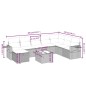 vidaXL Set de sofás de jardín 8 piezas y cojines ratán sintético negro vidaXL Set de sofás de jardín 8 piezas y cojines ratán sintético negro