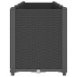 vidaXL Jardinera PP negro 160x40x53 cm vidaXL Jardinera PP negro 160x40x53 cm