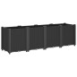 vidaXL Jardinera PP negro 160x40x53 cm vidaXL Jardinera PP negro 160x40x53 cm