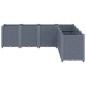 vidaXL Jardinera PP gris 160x160x53 cm vidaXL Jardinera PP gris 160x160x53 cm
