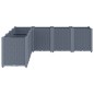 vidaXL Jardinera PP gris 160x160x53 cm vidaXL Jardinera PP gris 160x160x53 cm