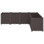vidaXL Jardinera PP marrón 160x160x53 cm vidaXL Jardinera PP marrón 160x160x53 cm