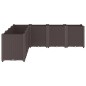 vidaXL Jardinera PP marrón 160x160x53 cm vidaXL Jardinera PP marrón 160x160x53 cm