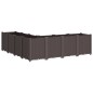 vidaXL Jardinera PP marrón 160x160x53 cm vidaXL Jardinera PP marrón 160x160x53 cm