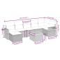 vidaXL Set de sofás de jardín 8 pzas y cojines ratán sintético gris vidaXL Set de sofás de jardín 8 pzas y cojines ratán sintético gris