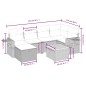 vidaXL Set de sofás de jardín 7 piezas con cojines ratán PE gris vidaXL Set de sofás de jardín 7 piezas con cojines ratán PE gris