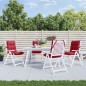 vidaXL Cojines para silla respaldo bajo 4 uds tela Oxford rojo tinto vidaXL Cojines para silla respaldo bajo 4 uds tela Oxford rojo tinto