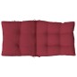 vidaXL Cojines para silla respaldo bajo 4 uds tela Oxford rojo tinto vidaXL Cojines para silla respaldo bajo 4 uds tela Oxford rojo tinto