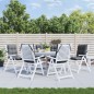 vidaXL Cojines de silla respaldo bajo 6 uds tela Oxford gris antracita vidaXL Cojines de silla respaldo bajo 6 uds tela Oxford gris antracita