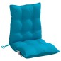 vidaXL Cojines para silla respaldo bajo 4 uds tela Oxford azul claro vidaXL Cojines para silla respaldo bajo 4 uds tela Oxford azul claro