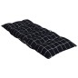 vidaXL Cojines para silla respaldo alto 6 uds tela a cuadros negro vidaXL Cojines para silla respaldo alto 6 uds tela a cuadros negro