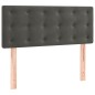 vidaXL Cama box spring colchón y LED terciopelo gris oscuro 80x200 cm vidaXL Cama box spring colchón y LED terciopelo gris oscuro 80x200 cm